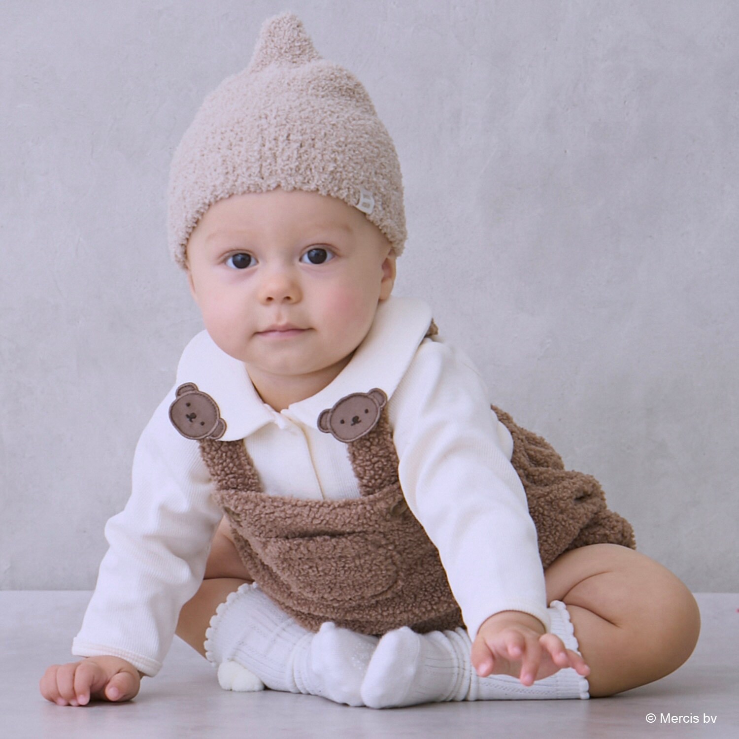 【dick bruna】衿付きロンパース＋ボアサロペセット