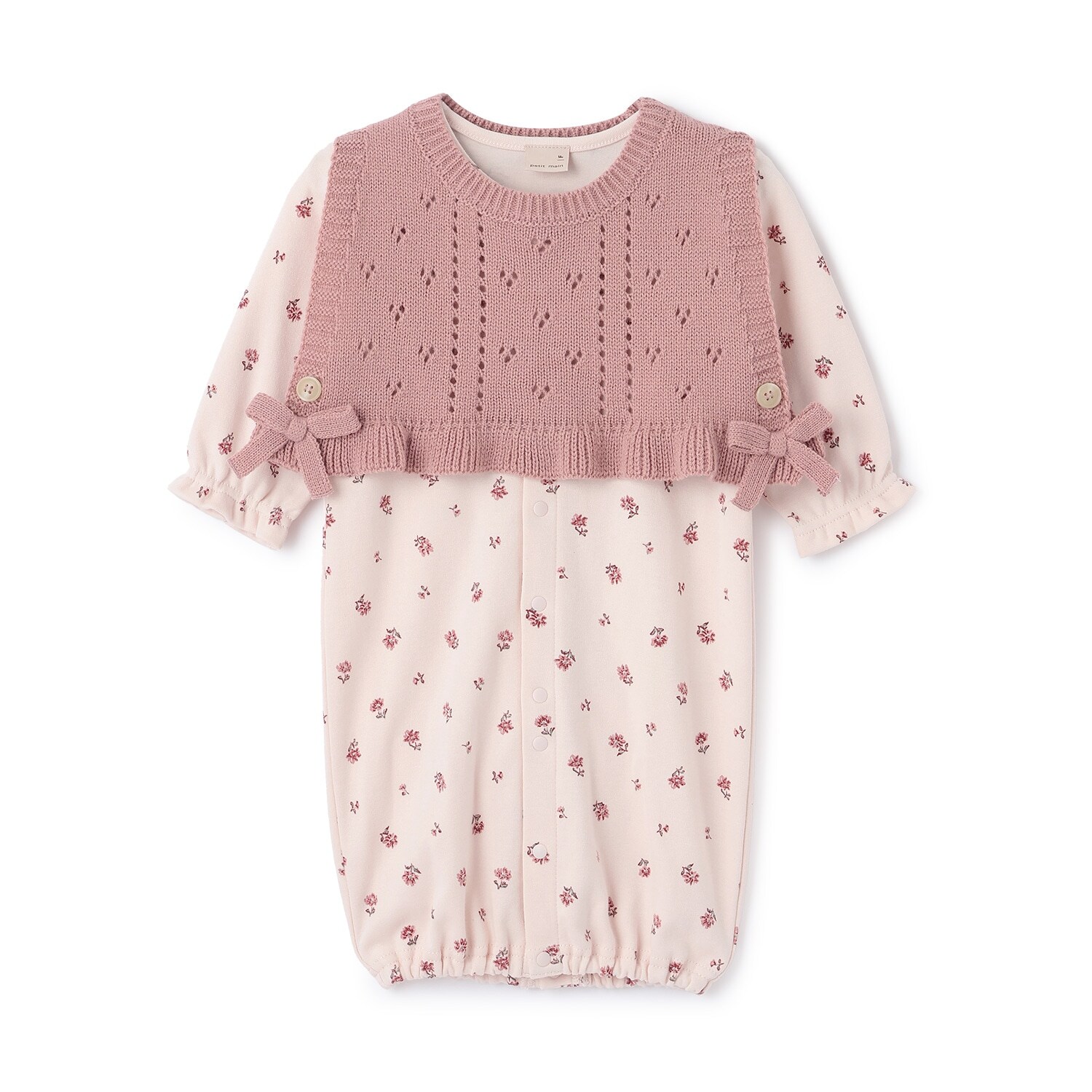 ニットベストつき2WAYオール