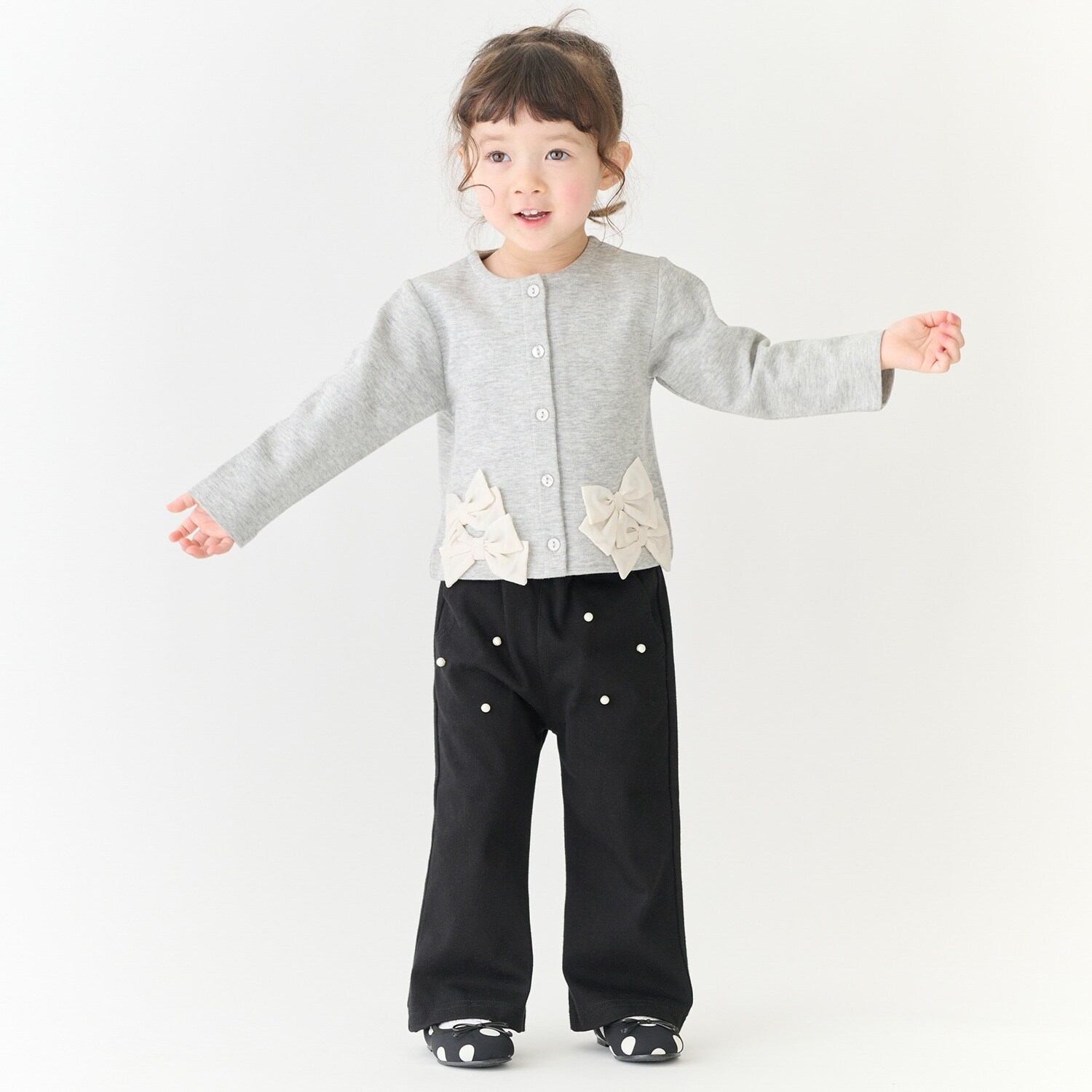 パールつきカットパンツ