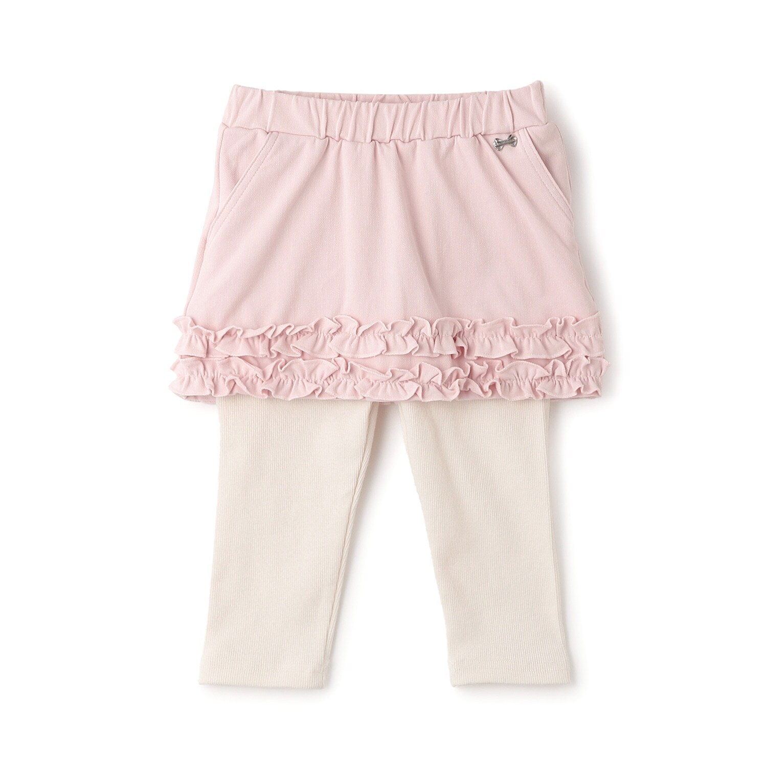 裾フリルレギンスつきスカート