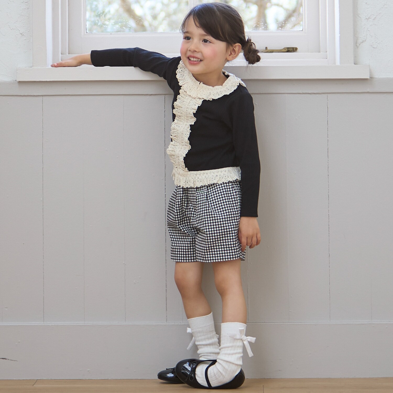 バックリボンショートパンツ