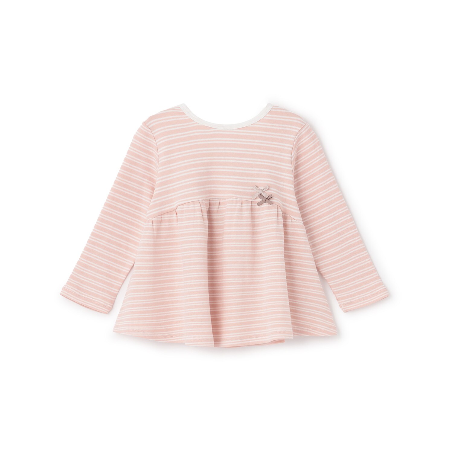 【オーガニック】ペプラム長袖Tシャツ