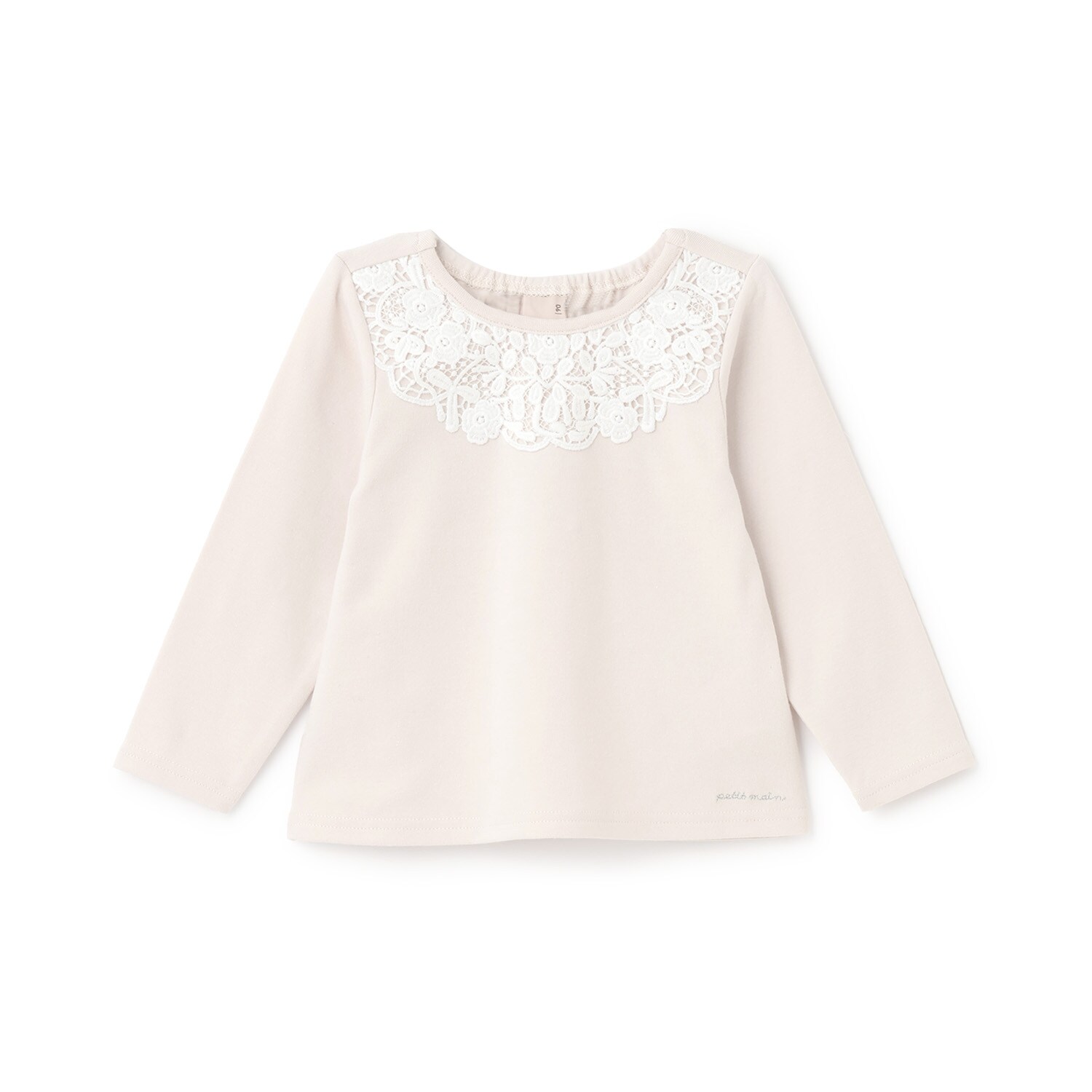 ヨークレース長袖Tシャツ