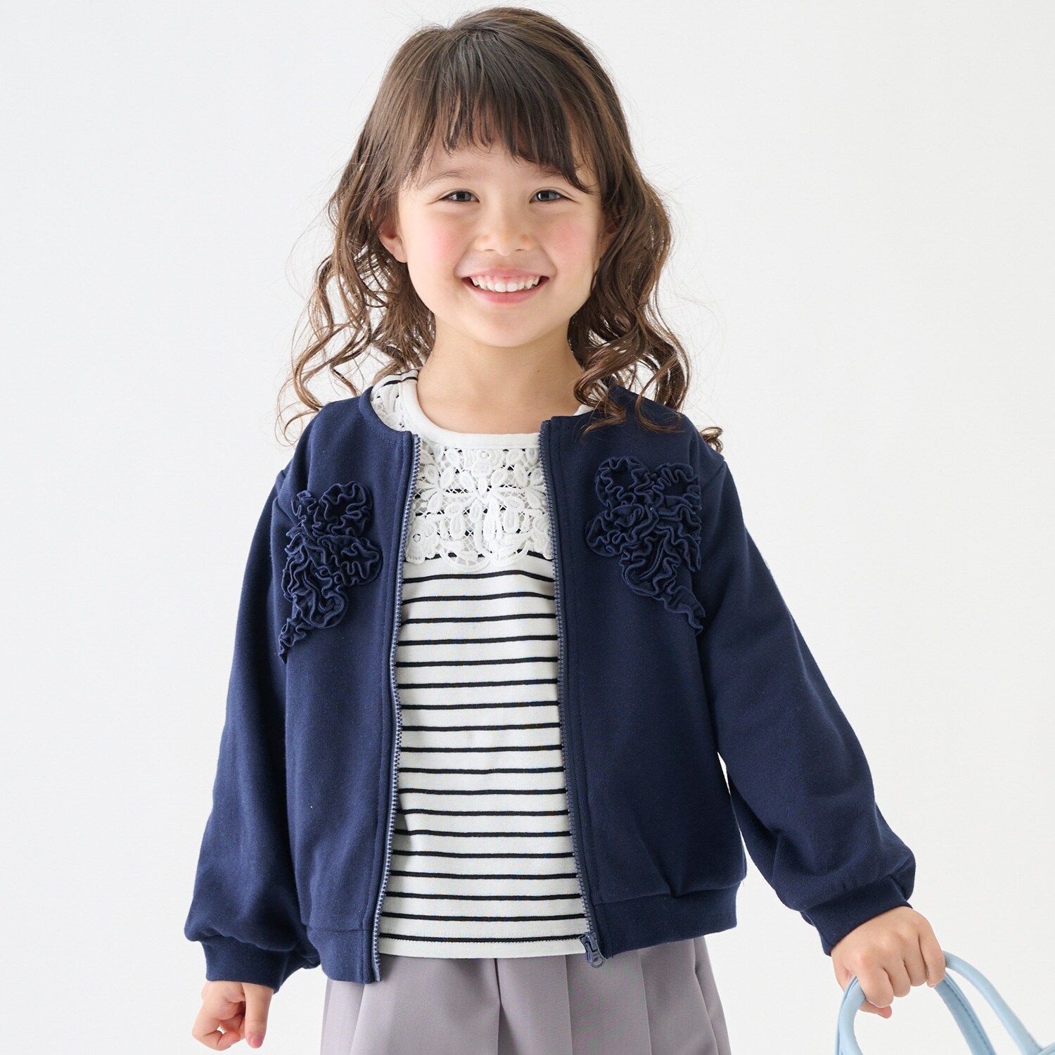 【リンク/防汚】フリルモチーフハオリ