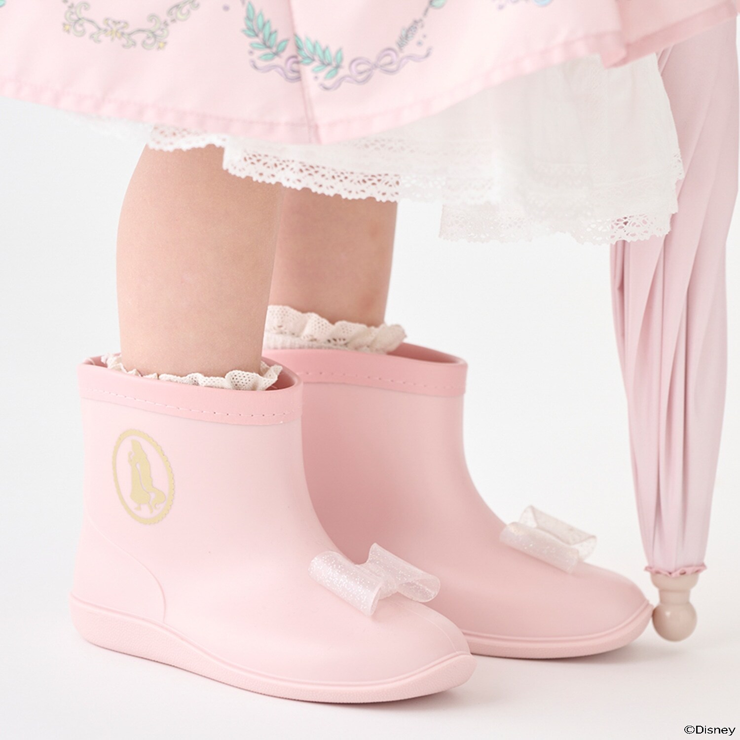 【Disney】リボンレインブーツ