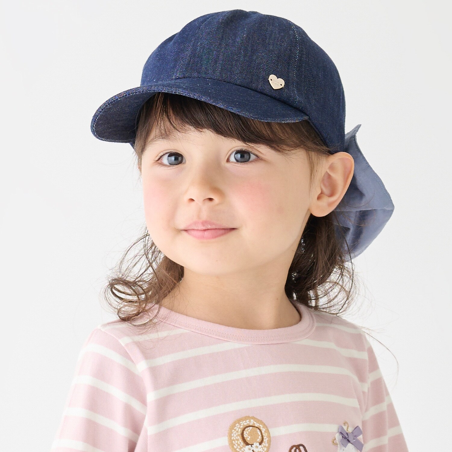 【UV加工】日よけリボンキャップ