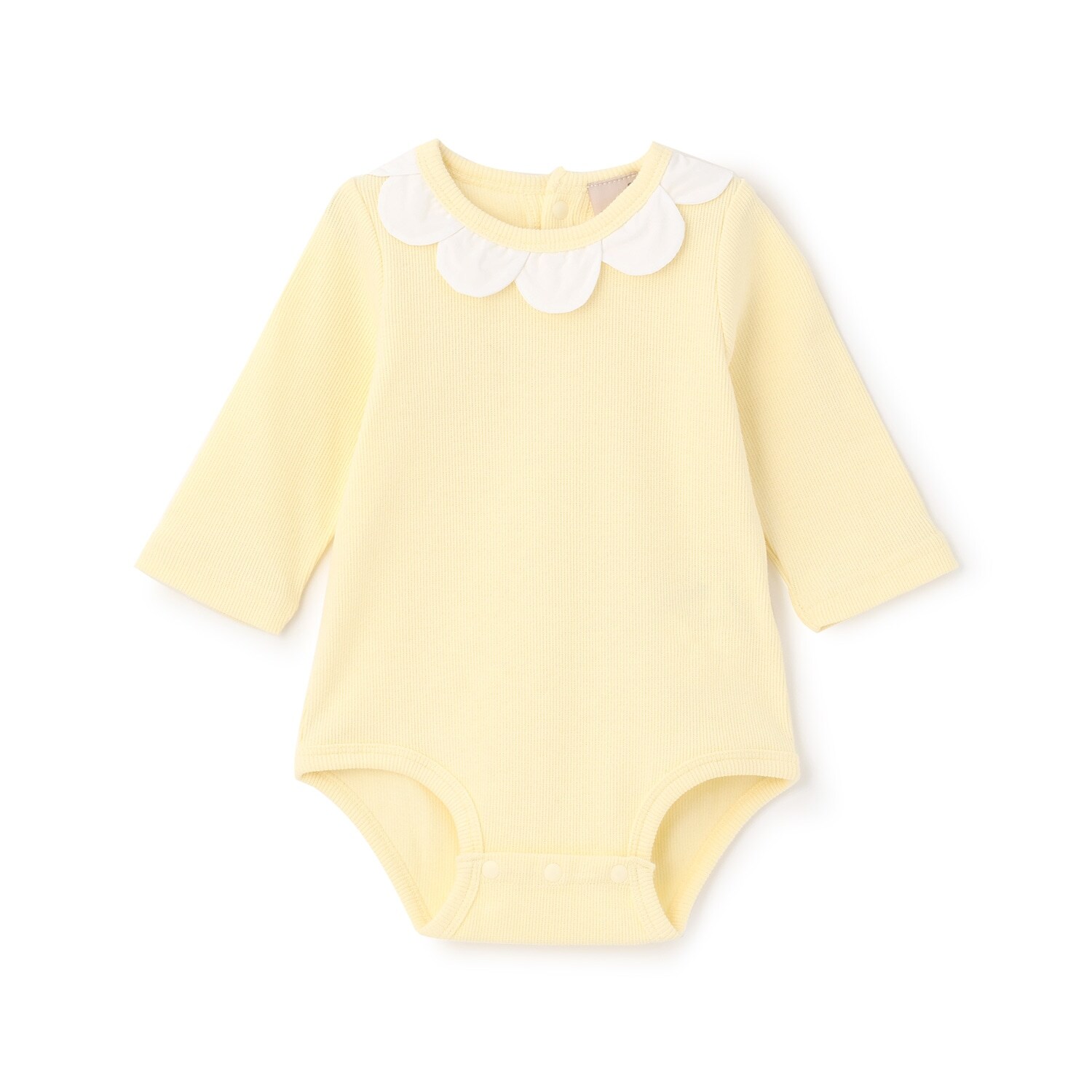 スカラップ衿ロンパース