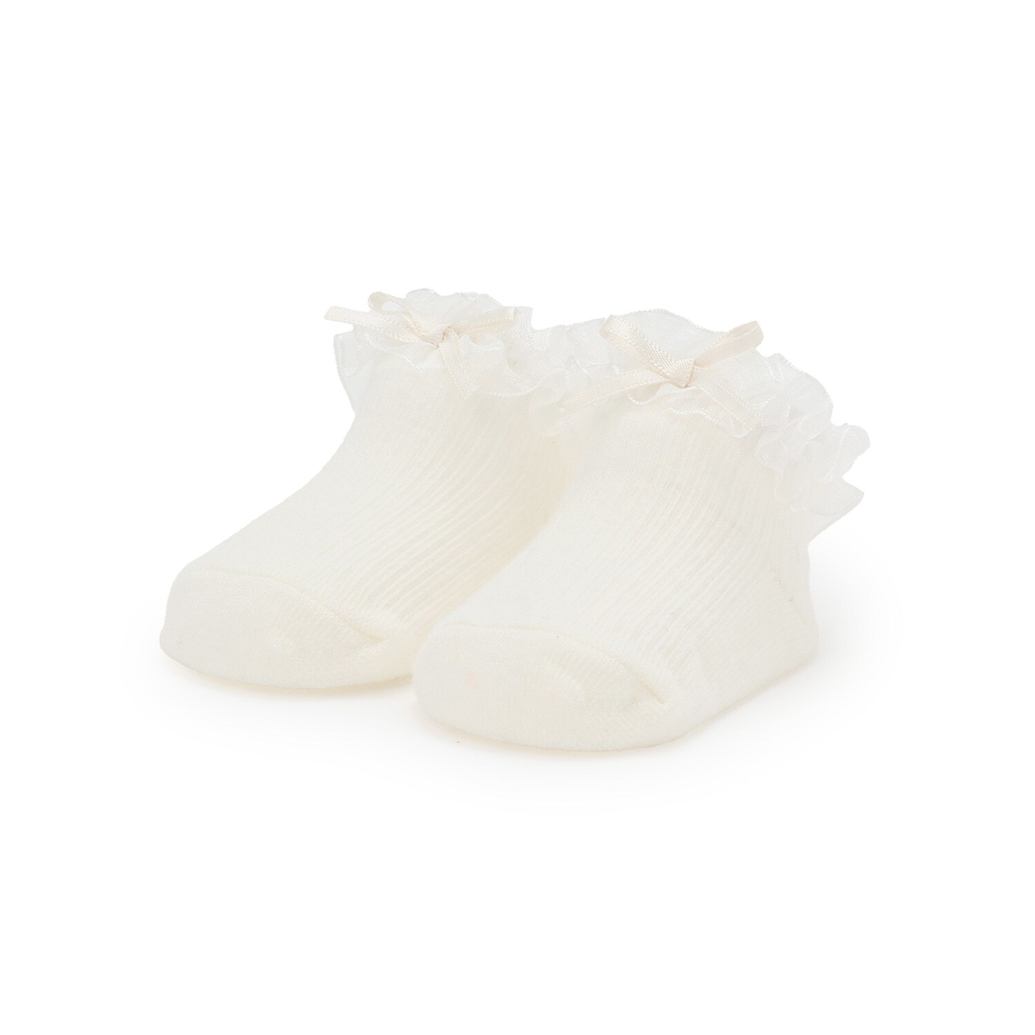 オーガンジーフリルカップソックス