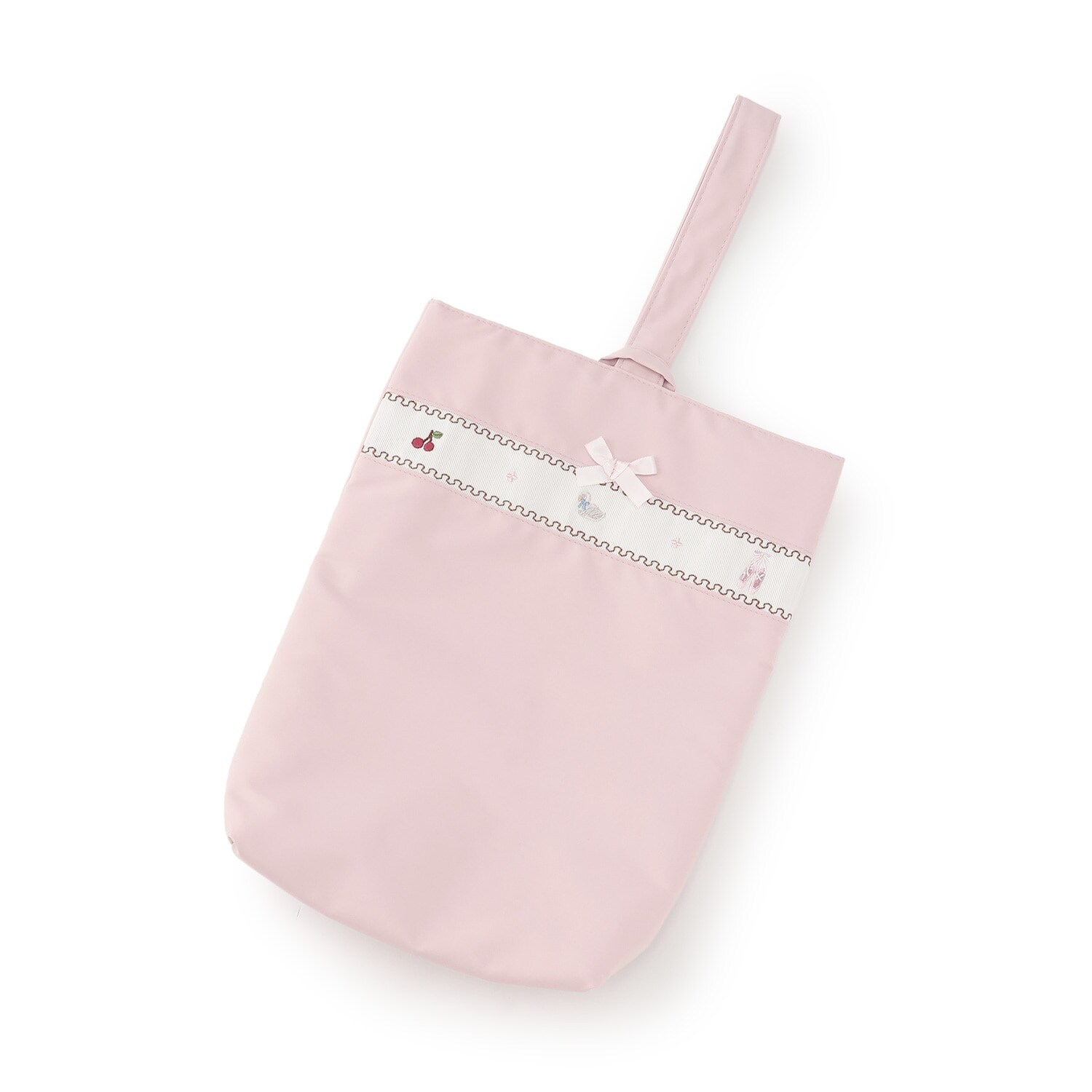 【通園・通学グッズ】GIRLS刺しゅうシューズバッグ