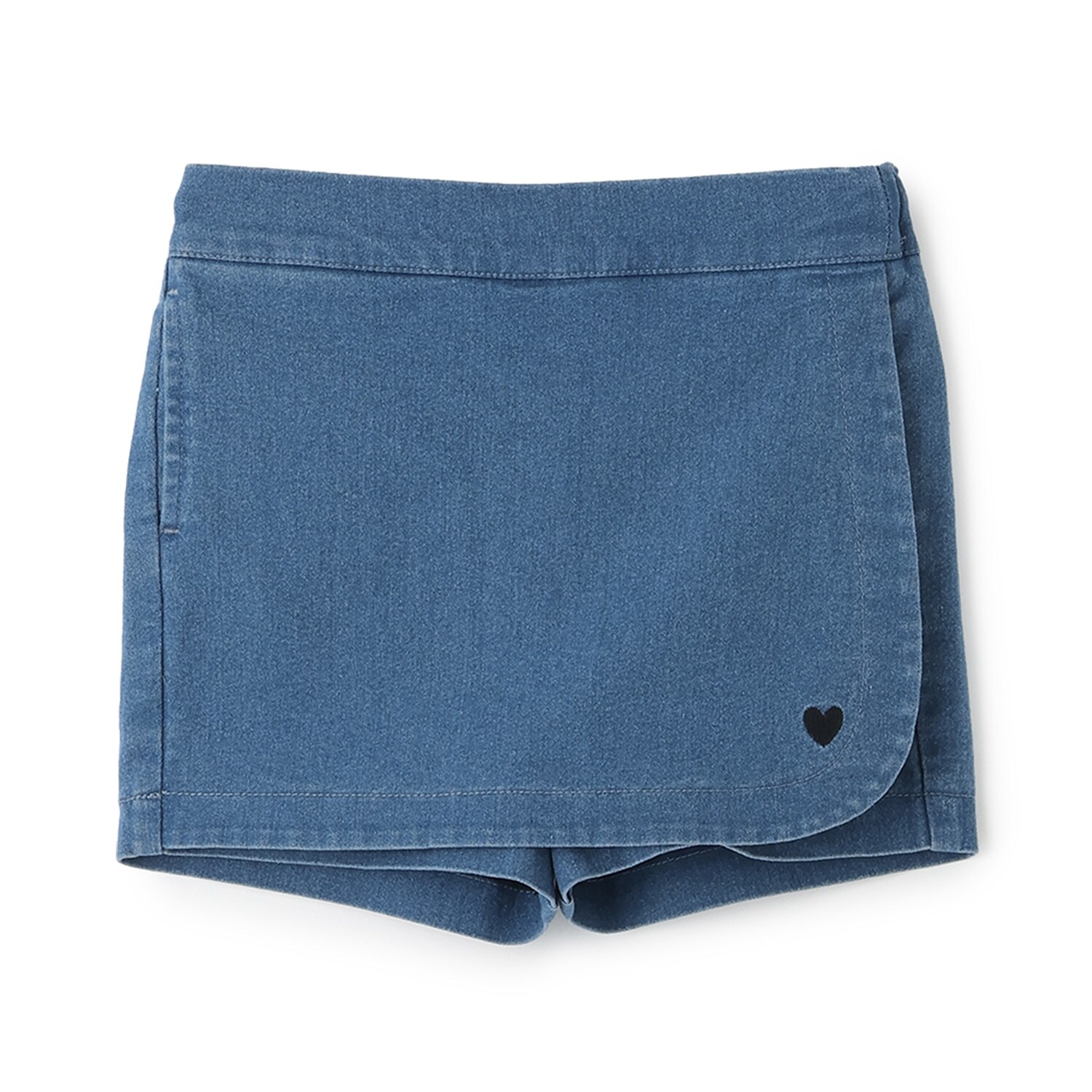 ハート刺しゅうラップスカパン