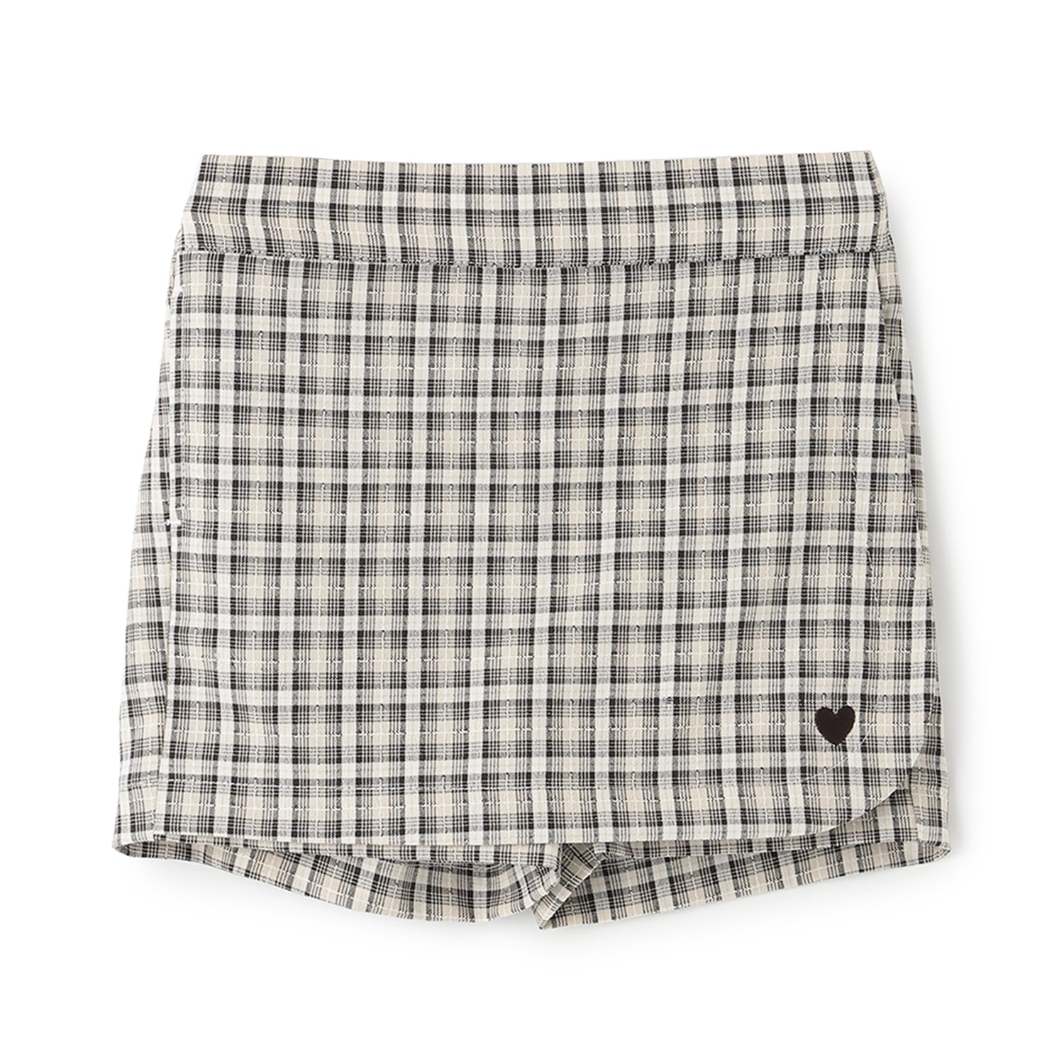 ハート刺しゅうラップスカパン