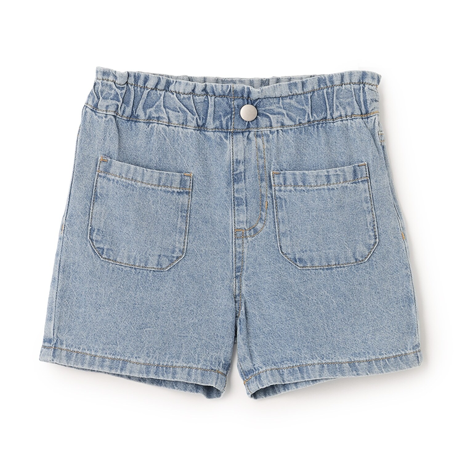 ウオッシュ加工ハートポケットショートパンツ