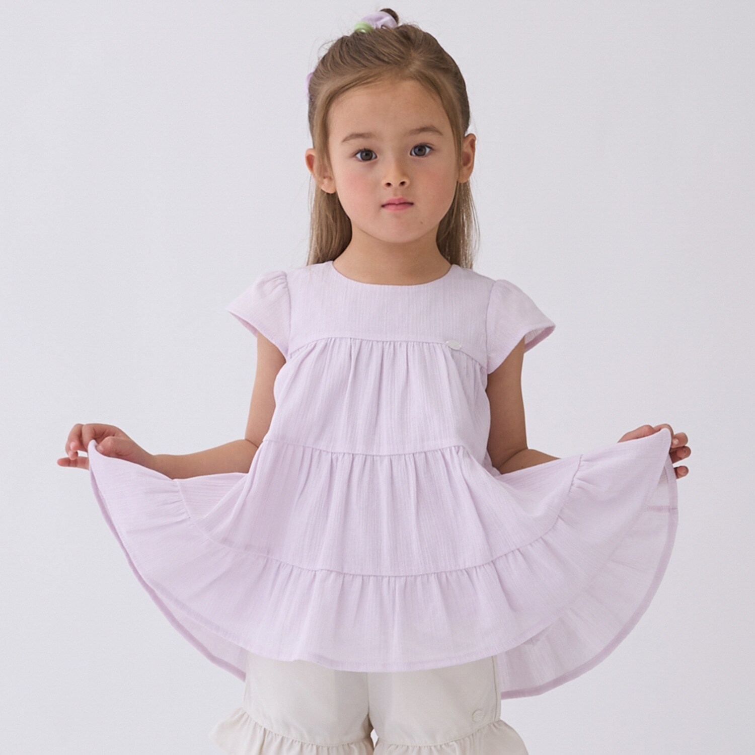 【スマイル/冷感/リンク】楊柳チュニック