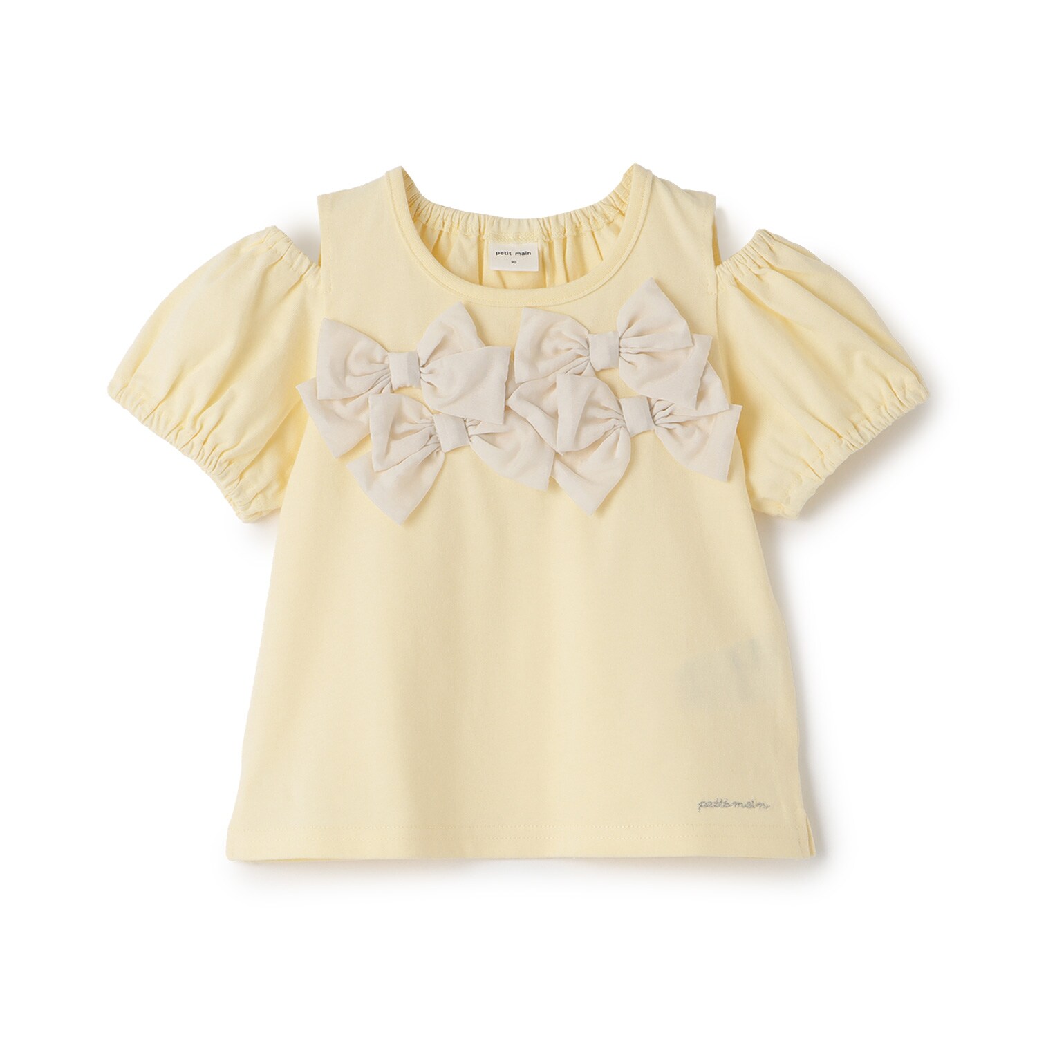 リボンオフショルTシャツ