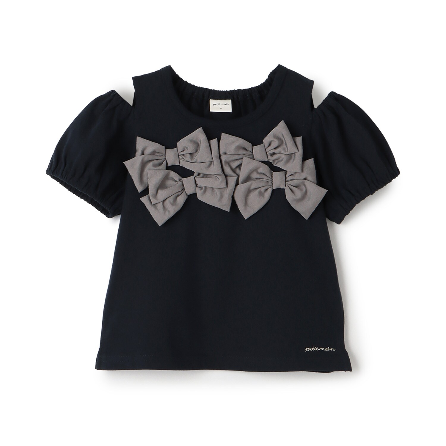 リボンオフショルTシャツ