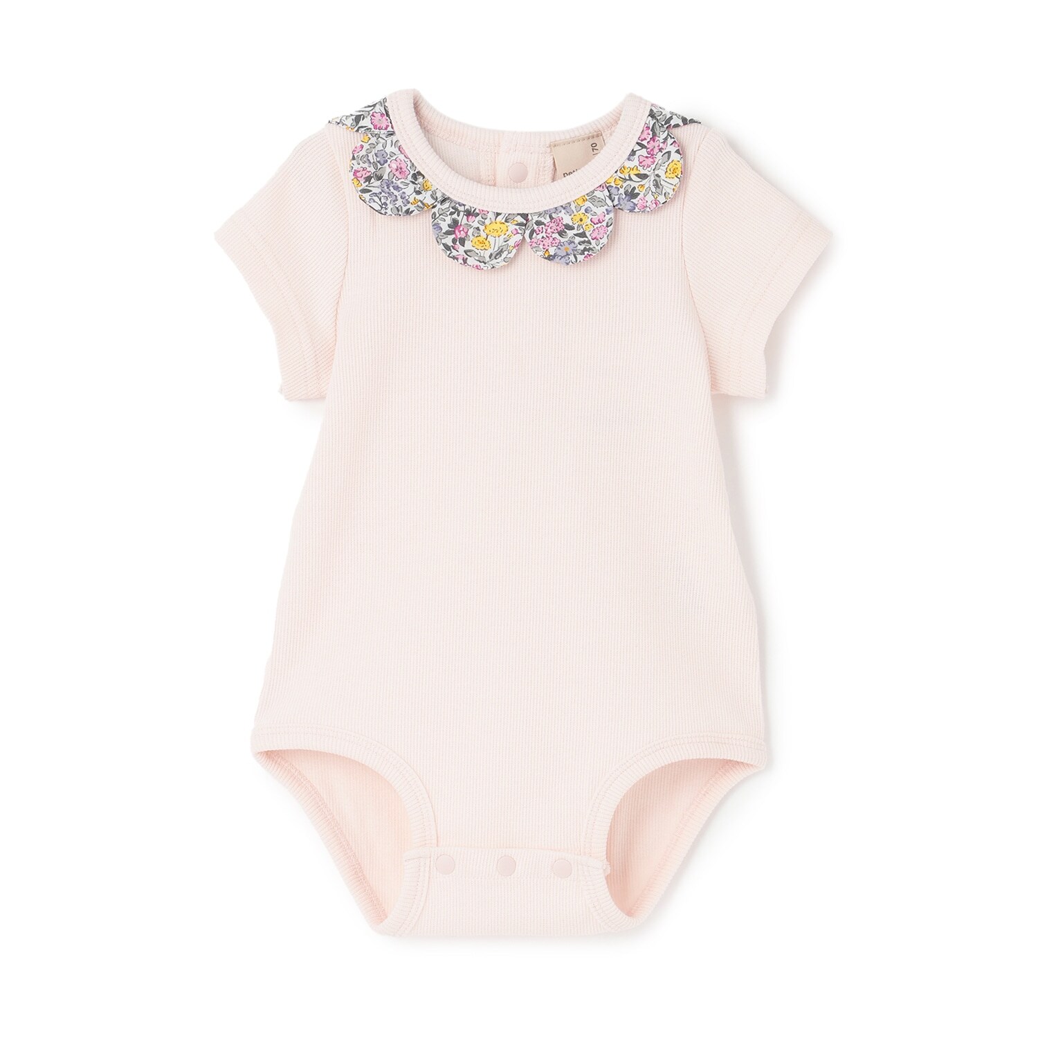 半袖スカラップロンパース