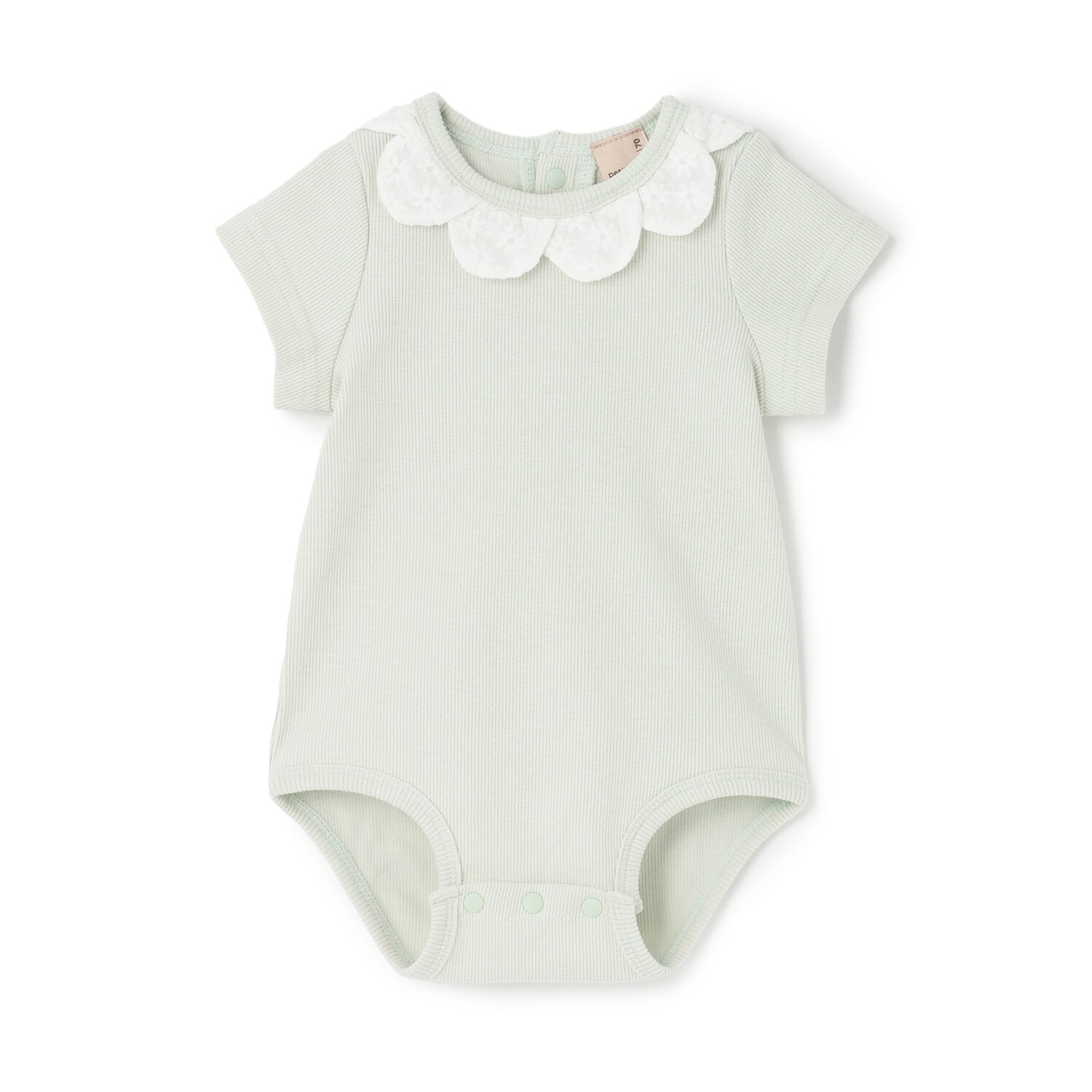 半袖スカラップロンパース