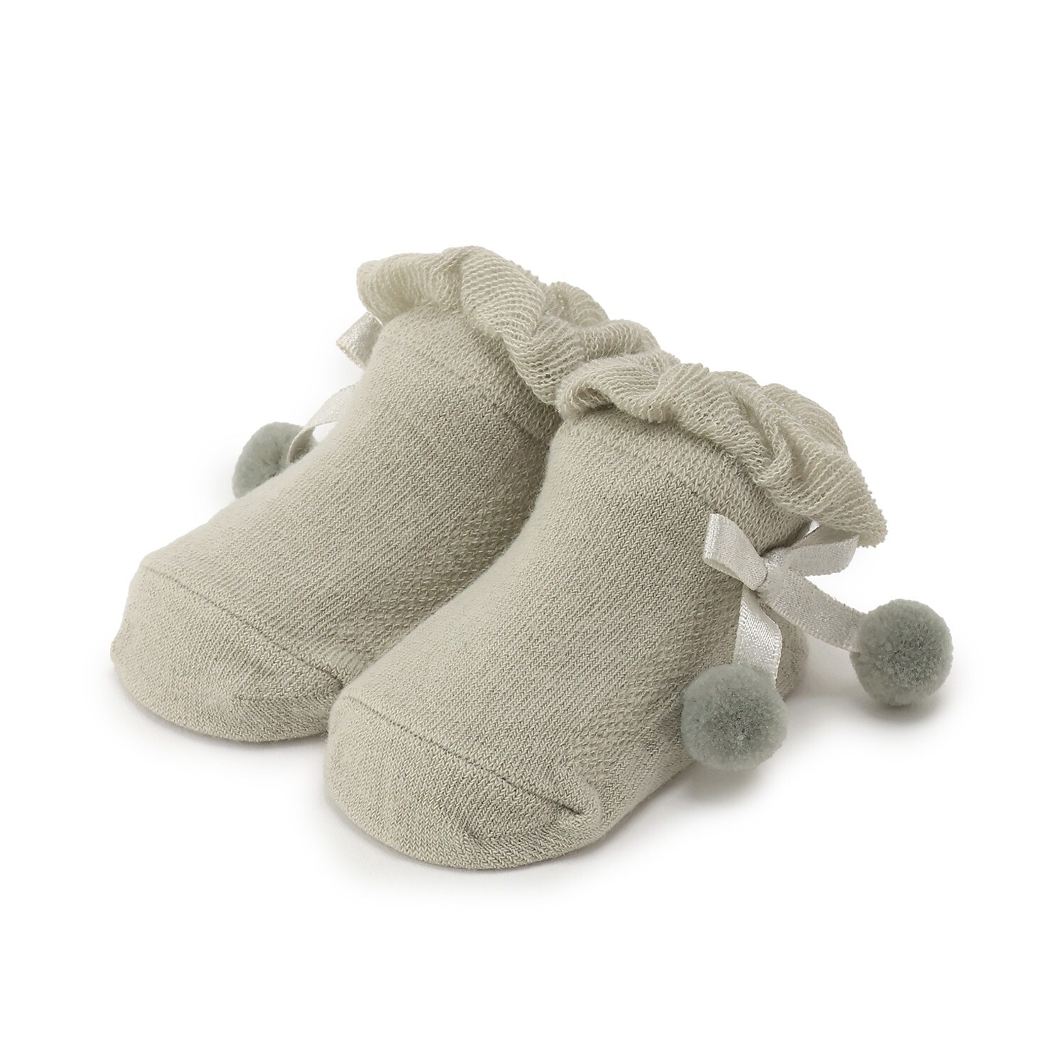 Wぽんぽんカップソックス