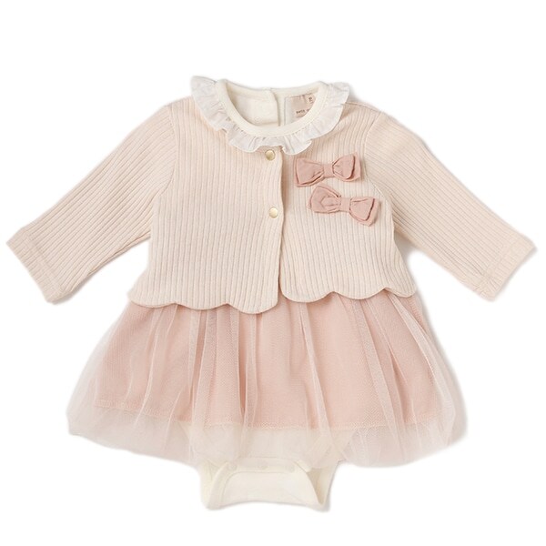 フォーマルカーディガン×ロンパースセット