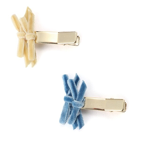 ちびリボンヘアクリップ2個セット