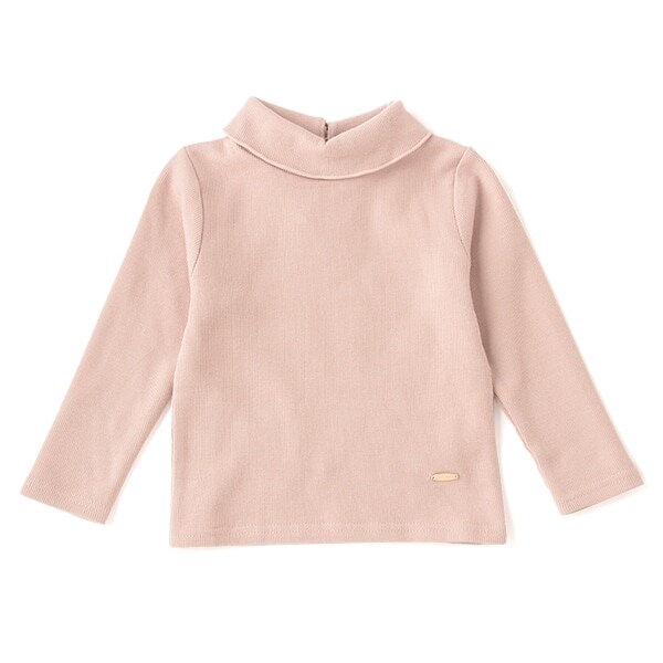 オーガニックコットン 裏起毛 タートルネックTシャツ