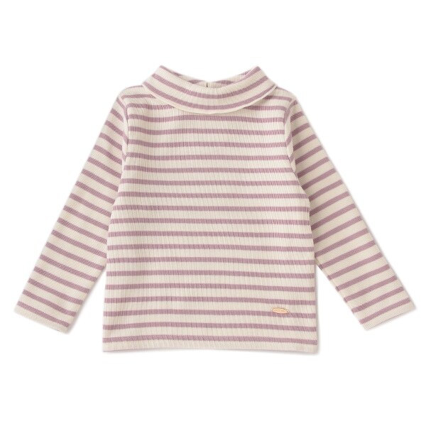 オーガニックコットン 裏起毛 タートルネックTシャツ