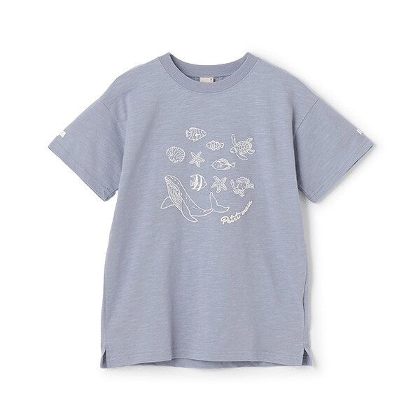 【WEB限定】【接触冷感】海刺しゅう半袖Tシャツ(ジュニア)