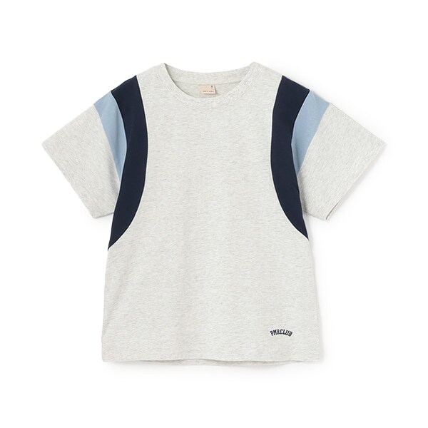 【WEB限定】【接触冷感】袖ライン配色Tシャツ(ジュニア)