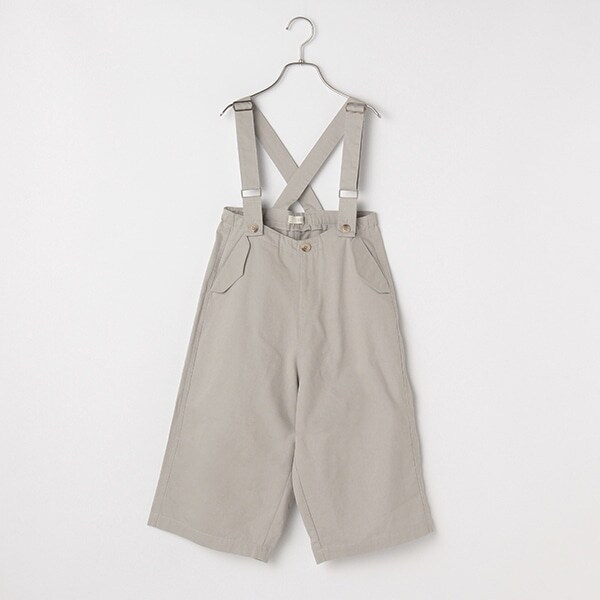 サスペンダーつきワイドパンツ
