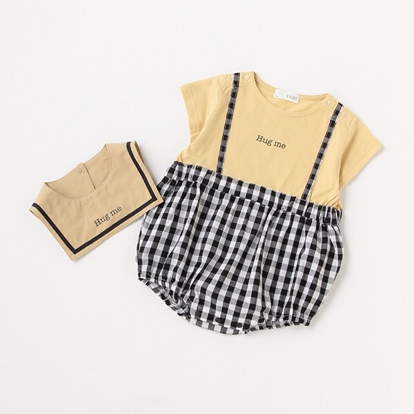 カバーオール&スタイセット(チェック)