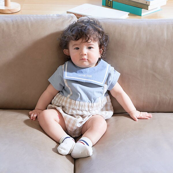 カバーオール&スタイセット(チェック)