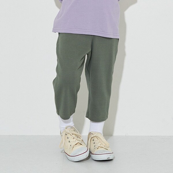 【エニウェアシリーズ】ストレッチ7分丈クロップドパンツ