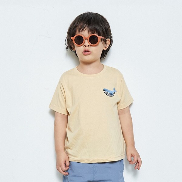 【型崩れしないやわらかコットン】アソートワッペンTシャツ