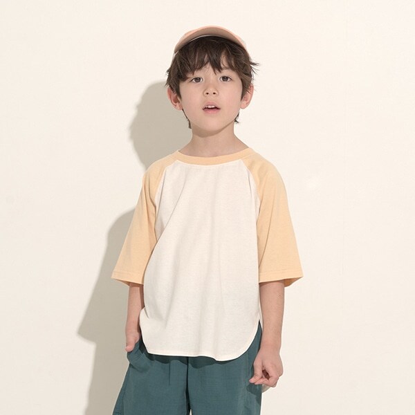 【型崩れしないやわらかコットン】シンプルビッグラグラン半袖Tシャツ