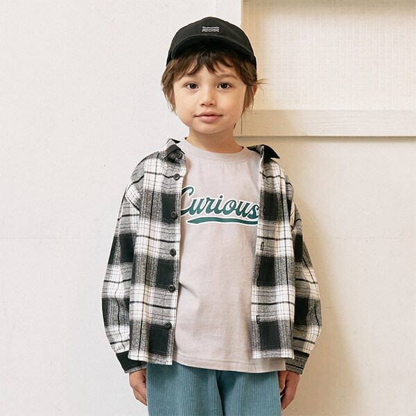 チェックワイドシャツ