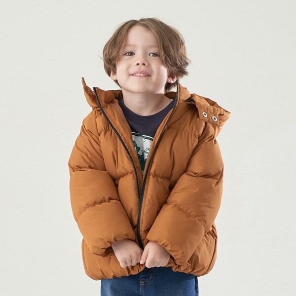 【万能アウター】フード取り外せるふっくらパフジャケット