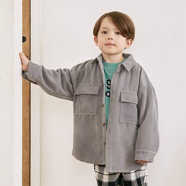 コーデュロイオーバーシャツ