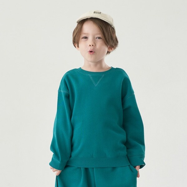 【どっちが前でもOK!】【表コットン毛玉バイバイ裏起毛】刺しゅうスウェット