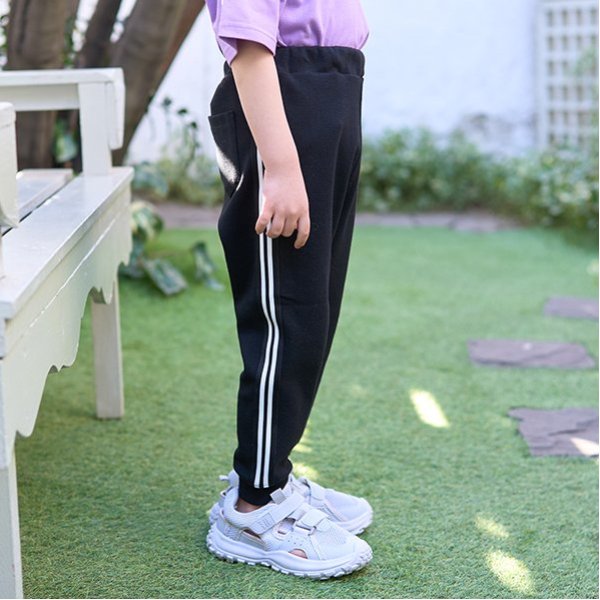 【ともパン】サイドラインテーパードパンツ