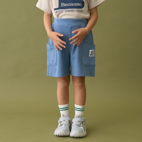 【ともパン】サイドポケット4分丈パンツ