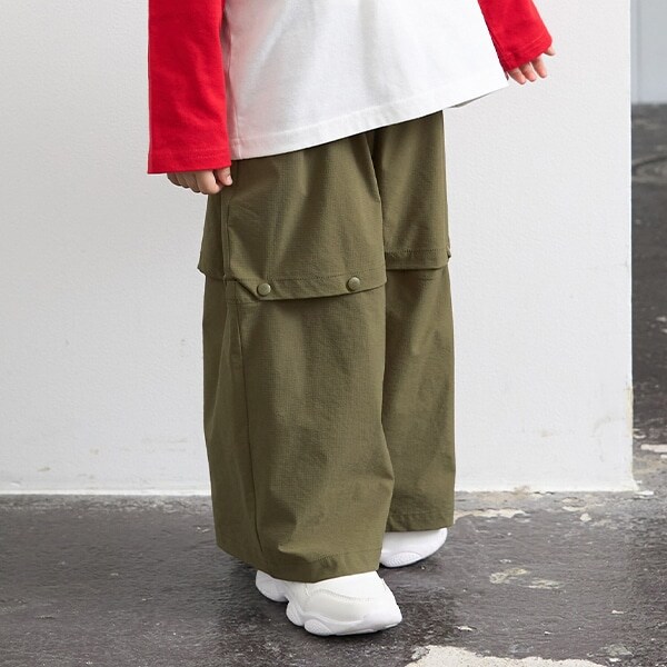 【丈を変えられる2way】ストレッチイージーパンツ