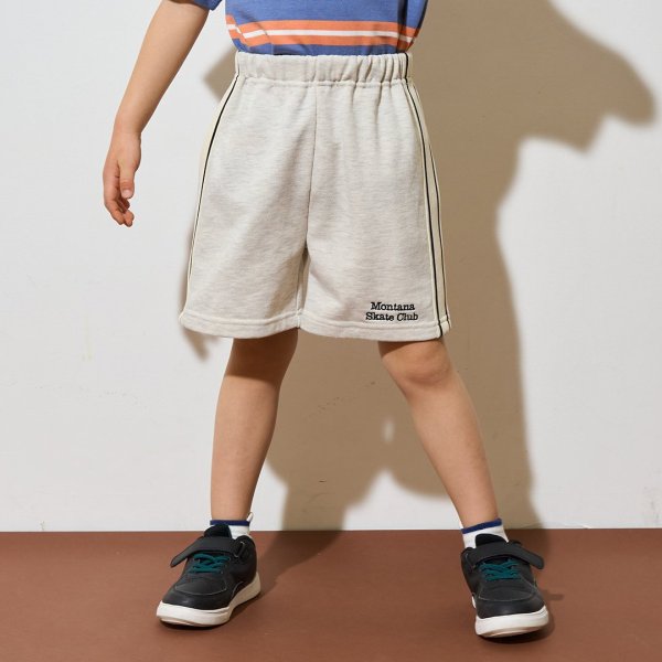 4分丈サイドラインスウェットパンツ