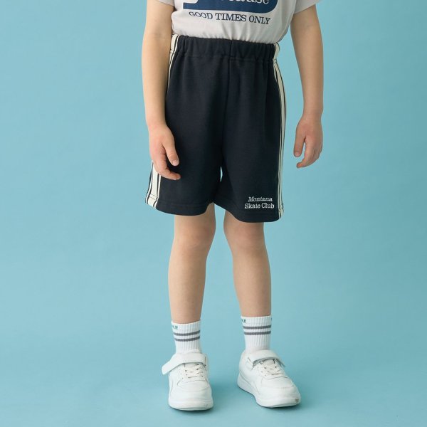 4分丈サイドラインスウェットパンツ