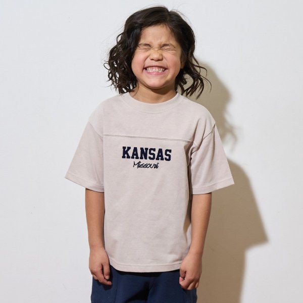 【どちらが前でもOK!】【カイテキ天竺】ロゴTシャツ