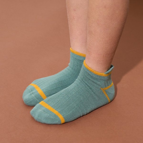 バイカラーアンクルソックス