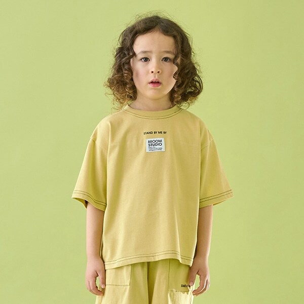 【セットアップ可能】【カイテキ天竺】配色ステッチTシャツ