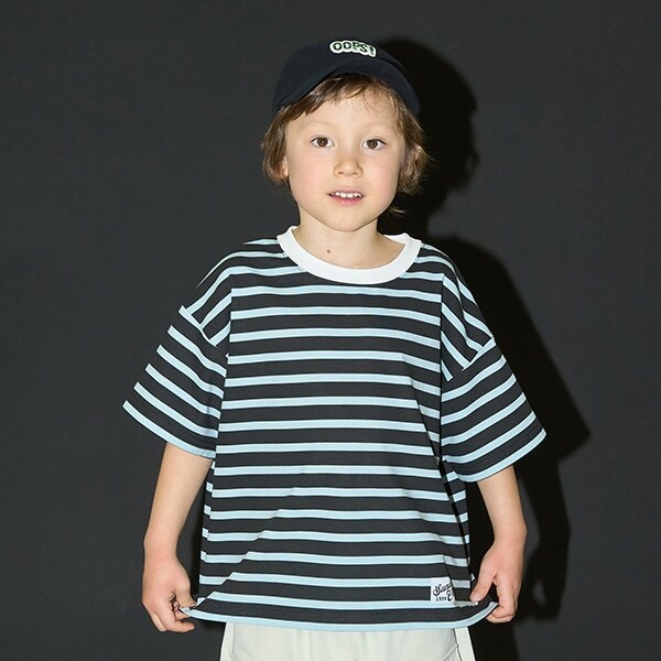 【カイテキ天竺】プリントボーダービッグTシャツ