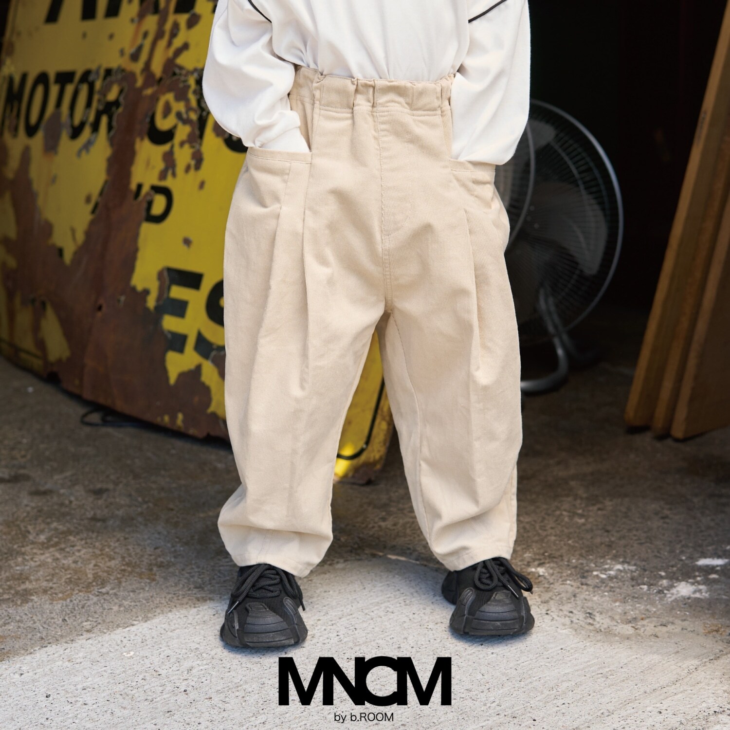 【MNCM】バルーンタックパンツ