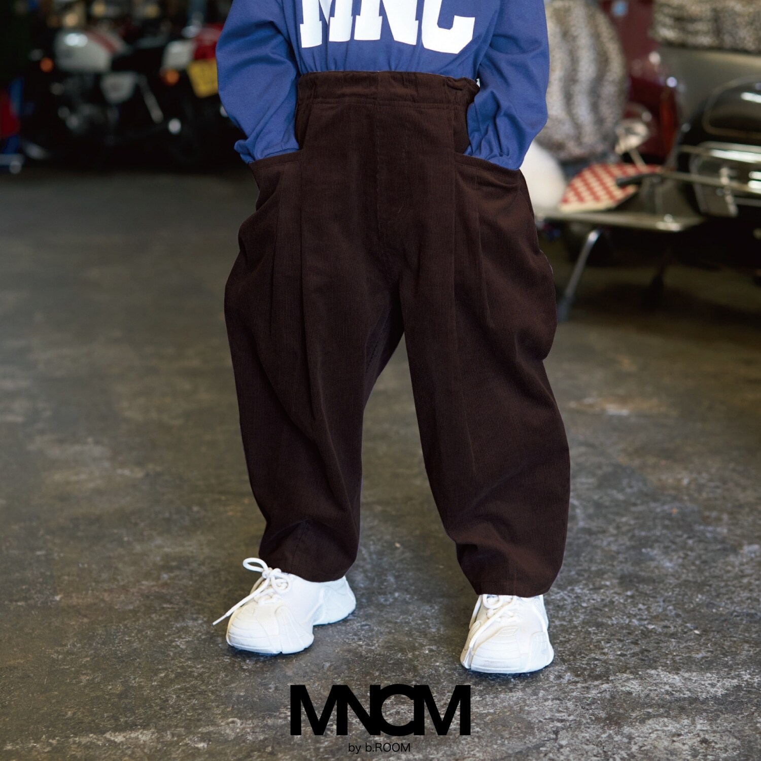 【MNCM】バルーンタックパンツ