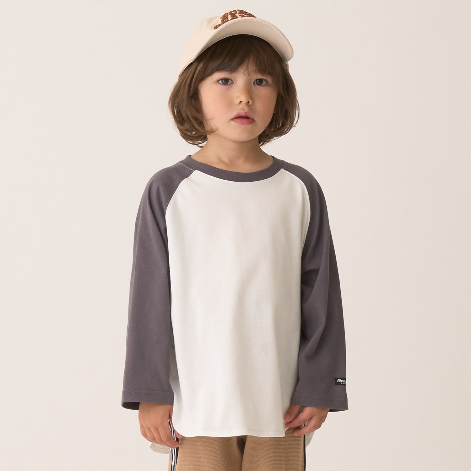 【カイテキ天竺】ビッグシルエットラグランTシャツ